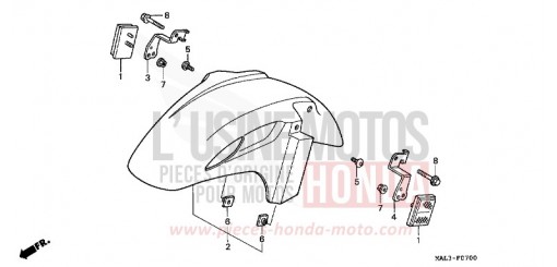 AILE AVANT CBR600FV de 1997